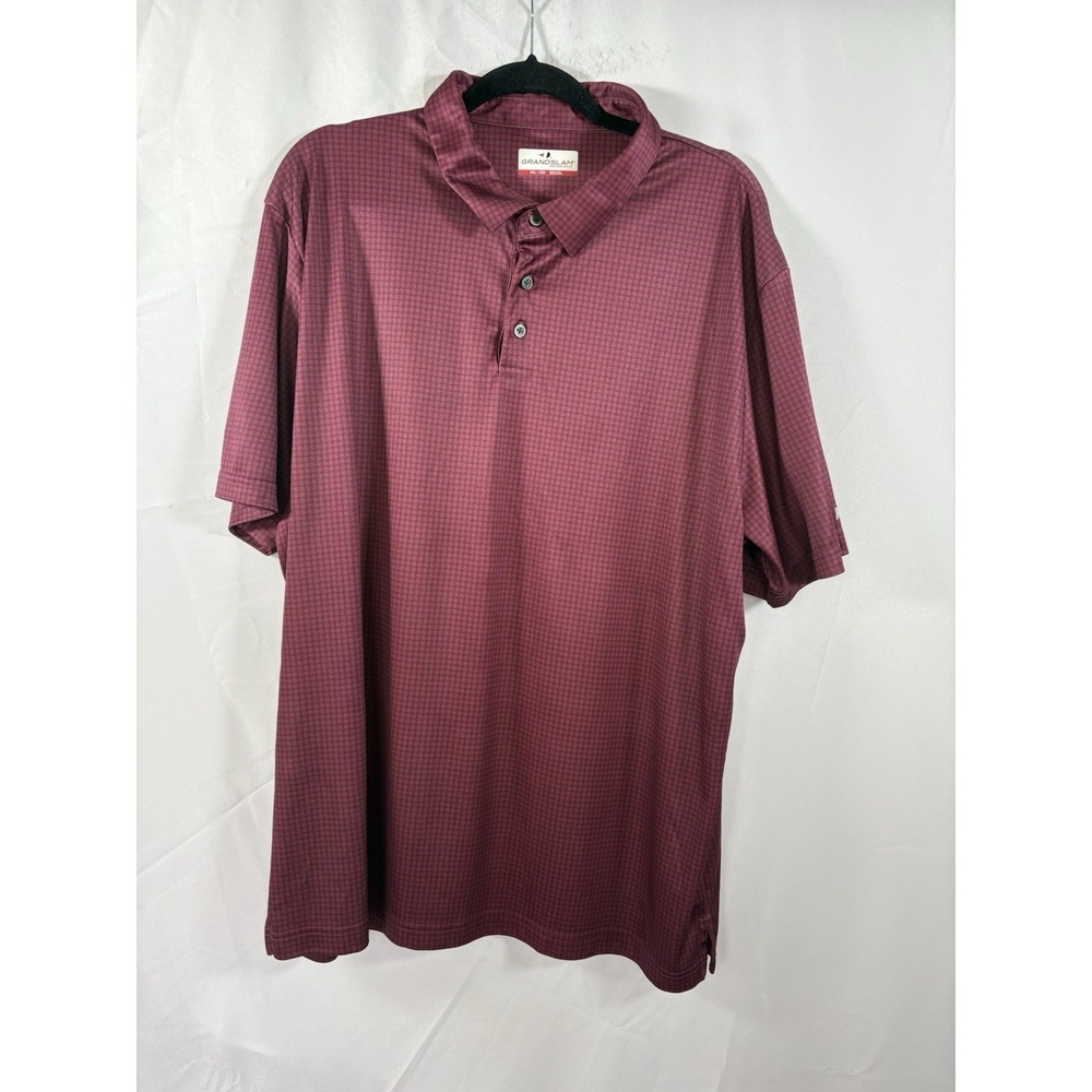 Grand slam polo shiry size 2XL 1/4 button pullover golf short‎ sleeve